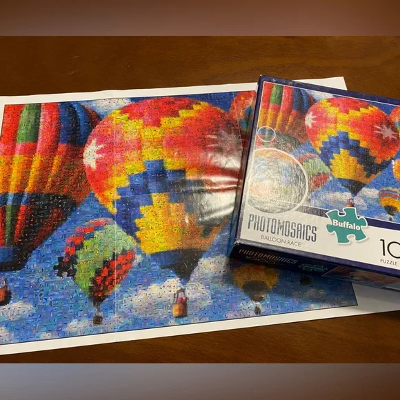Photomosaics Buffalo “Balloon Race” 1000 pc Puzzle - Picture 2 of 2